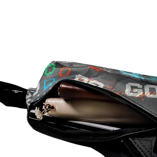 Sac à dos manettes de jeu grunge multicolore et ergonomique - 5
