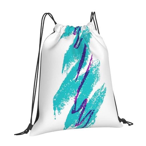 90's Cup Design print casual drawstring backpack Gym Bag Sports, fitness, yoga, travel backpack Men Women, White2