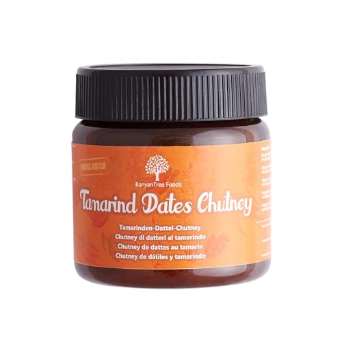 BanyanTree Foods Dátiles Chutney de tamarindo | Pasta de dátiles de tamarindo 200 g | Vegano | Sin gluten | Origen indio