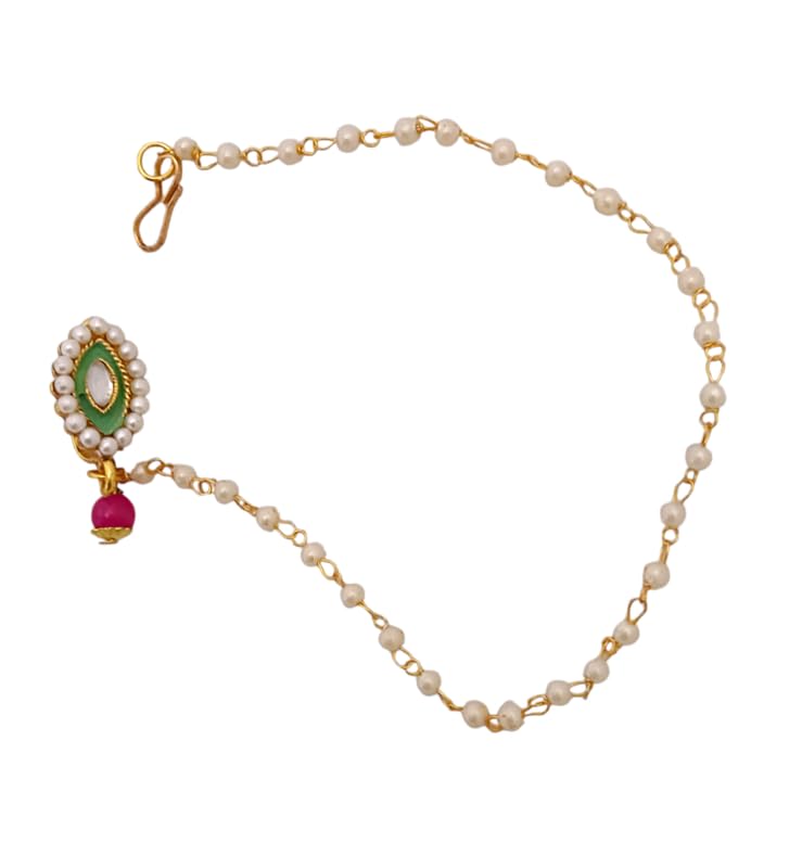 See full amazon price history chart for EVY CZ Pearls Traditional Bridal Nath With Chain | Wedding Jewellery Nath With Chain for Women & Girls (Nose ring_P3 Design 2) EVY CZ Pearls Traditional Bridal Nath With Chain | Wedding Jewellery Nath With Chain for Women & Girls (Nose ring_P3 Design 2) (B0DFHJRZ62) Amazon Price History, Amazon Price Tracker