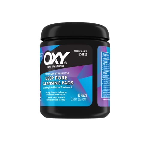 Oxy Acne Medication Cleansing Pads Â€“ Daily Defense With Maximum Strength 2% Salicylic Acid 90 Count (90 Pads; Pack Of 3) #TOP3