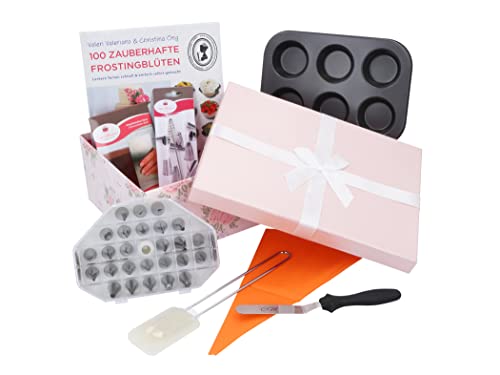  Pati-Versand Set regalo 100 magici fiori gelati, libro con accessori abbinati in confezione regalo