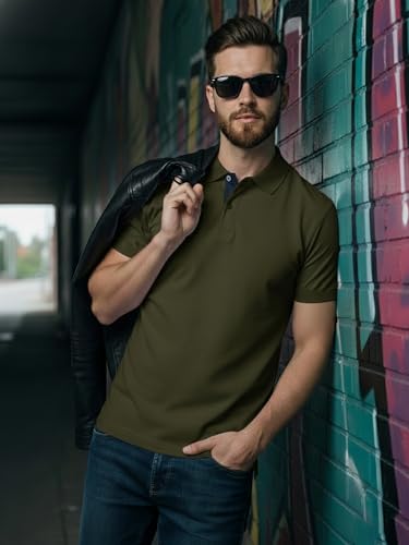 Image of XENOVAURBAN Dry Fit Polo t Shirt for Man | Regular Fit | Quick Dry Mars Fabric Polo T-Shirt with Collar for Men