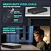 Miisekmy Gun Safe for Handgun Biometric Gun Safe for Car Pistols Safe, Quick Access Handgun Safe with Fingerprint PIN or Key Rechargeable Lock Case, for Home Car Travel Nightstand Bedside or Drawer