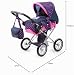 Bayer Design 13654AA Carrozzina per bambole City Star, regolabile, unicorno, blu, rosa