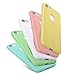 Pofesun 5 Pack Silicone Gel Rubber Case Slim Fit Flexible TPU Back Cover Compatible iPhone 7 (2016) / iPhone 8 (2017) 4.7 inch(White,Pink,Mint,Green,Yellow)