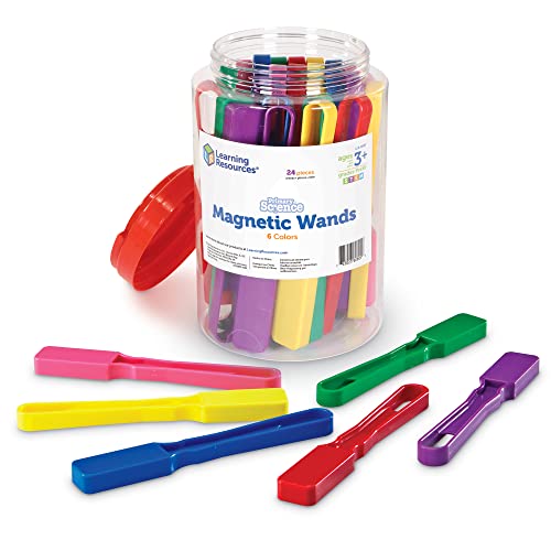 Learning Resources Magnetic Wands, Science Exploration, Observation Skills, Set of 24, Ages 5+ by Learning Resources - Used condition - US$21.41