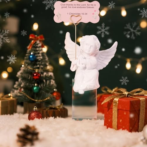 Estatua de Ángel con 50 Cartas de Versículos Bíblicos miniatura 2