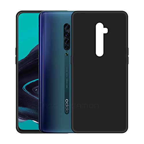 Image of Case Creation Luxurious OG Series for Reno 2 Case Cover,Anti-Dirty Slim Case Frosted Matte Cute Candy TPU Raised Bezel (Splash of Color) Back Cover for Oppo Reno 2 -Black
