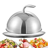 Grillabdeckung – Grillkuppelabdeckungen, runder Teller-Schutz inklusive Geschirrdeckel,...