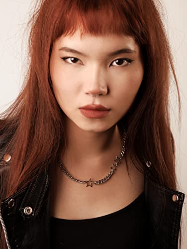 Sacina Gothic Punk Star Necklace, Star Choker, Emo Punk Grunge Y2k Necklace, Y2k Jewelry, Christmas Jewelry Gift For Women4
