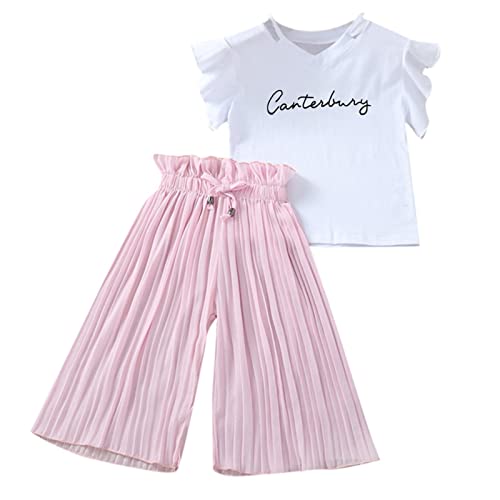 Conjunto suelto para niñas ropa infantil de camisa y pantalones