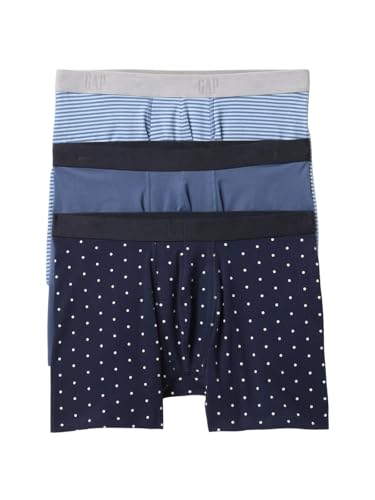 GAP Mens Boxer Brief Vintage Blue Multi Stripe 19-3929 S