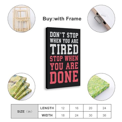 Poster mural Stop When Done stimulant la concentration pour la musculation