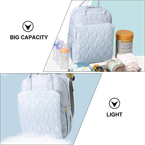 TOYANDONA Bolsa de fraldas multifuncional, bolsa leve para fraldas, bolsa para mamãe, impermeável, g