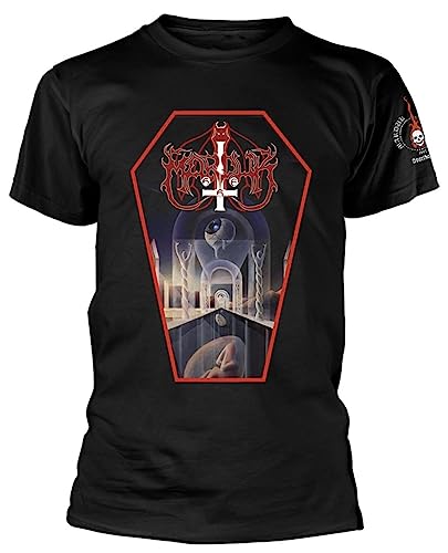 T-shirt Marduk Dark Endless Noir en coton durable avec motif premium