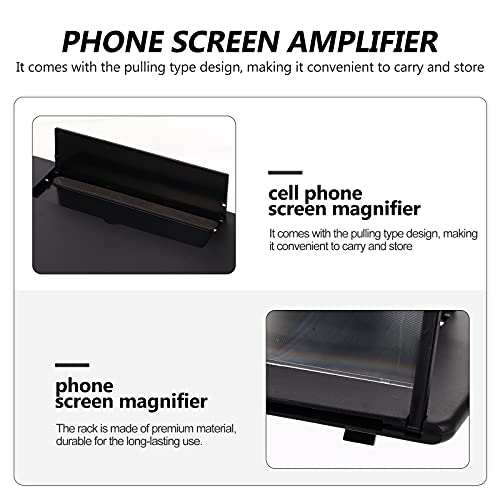 Lupa de tela de telefone de 30 cm Tipo de puxar para tela de telefone (Preto) Presentes para homens