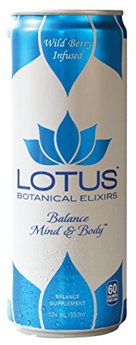 Lotus Botanical Elixir, Blue Lotus Elixir, Wild Berry Infused, 12 Fluid Ounce (Pack of 12)