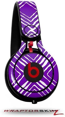 Skin Decal Wrap Compatible with Beats Mixr Headphones Wavey Purple Skin Only (Headphones NOT Included)