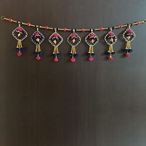 Image of Handmade Door Hanging Toran Bandarwal Chudi Style Toran (TC-08) -Diwali New Year Inauguration Wedding Festival Home Decor Pooja (40 Inch X 6 Inch)