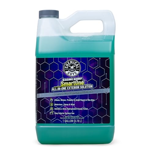 Image of Chemical Guys Raging Rhino Waterless Car Wash And Quick Detailer Spray, No Rinse Exterior Cleaner For Paint, Glass, Wheels, Plastic, And Chrome, Spray And Wipe Shine, 128 Fl Oz