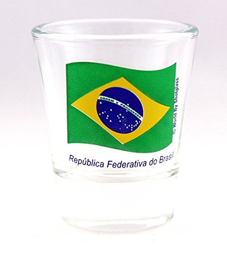Verre à shot Drapeau du Brésil