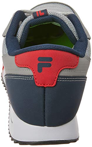 Tênis Euro Jogger Sport, Fila, Masculino, Cinza/Marinho/Vermelho, 39