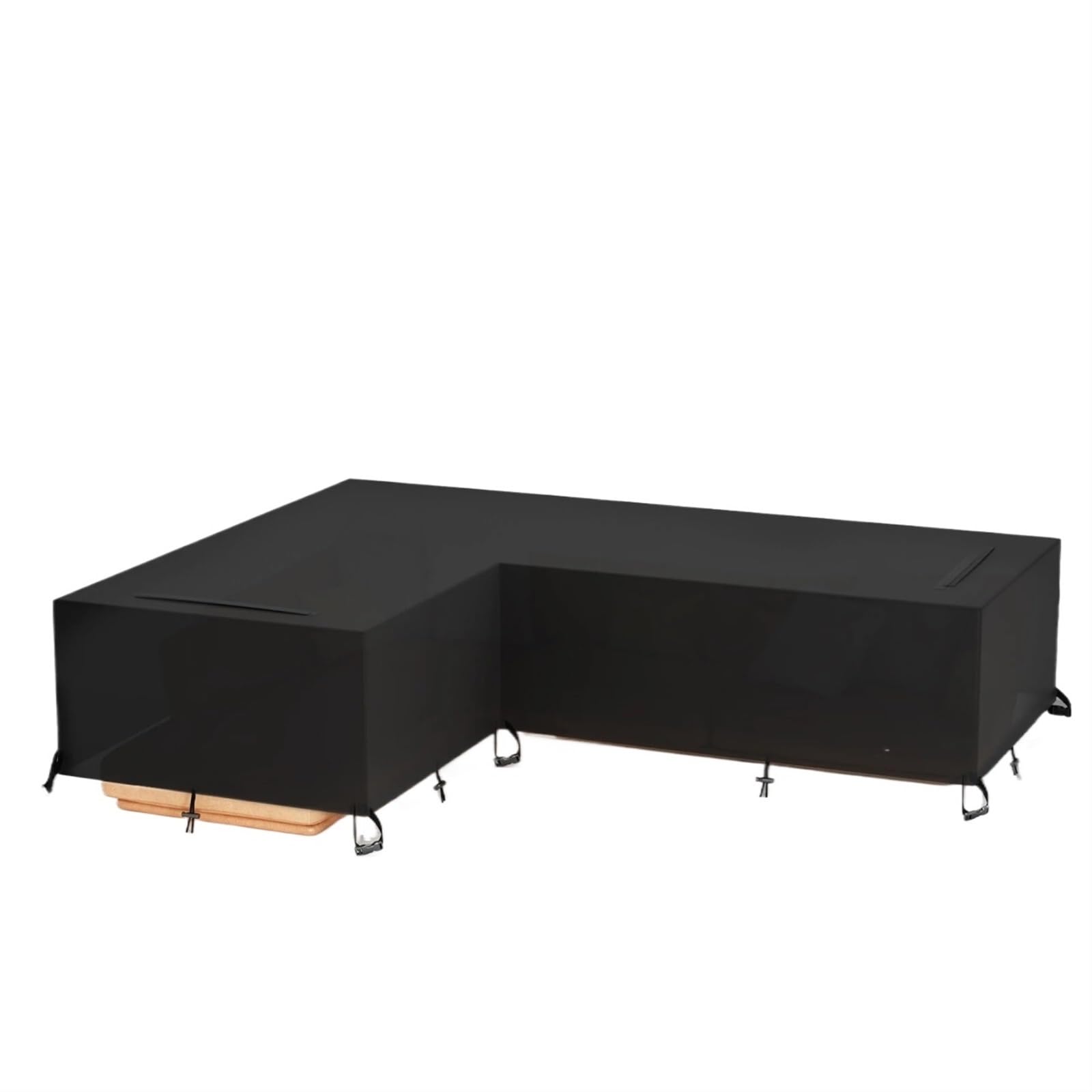 Iuvyta Black Garden Furniture Cover Outdoor Furniture Covers Waterproof Oxford Fabric Garden Cover