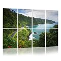 8 Pack Art Acoustic Panels Sound Absorbing Panels, 48x32 Inches road to hana maui hawaii Decorative Acoustic Wall Panels Soundproofing Acoustic Panels