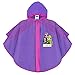 PERLETTI Mantella Pioggia Bimba Rainbow High 3 4 5 6 Anni - Poncho Antipioggia Bambina Viola Fucsia - Mantellina Impermeabile Colorata con Cappuccio e Bottoni - Mantellina in EVA (3-6 anni, Viola)