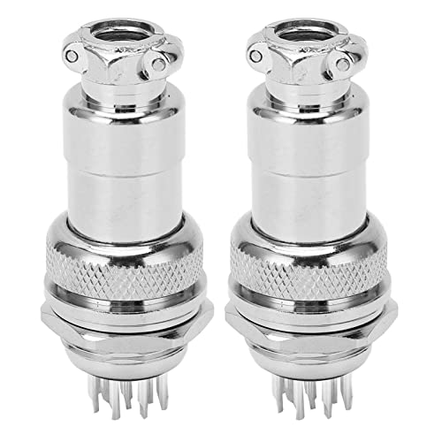 12 Pin Aviation Connector Set Zinc Alloy Plug Socket miniatura 5