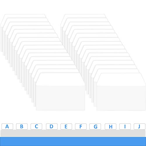 Zonon 400 Pieces Tabs 2 Inch Sticky Index Tabs, Writable and Repositionable File Labels Flags White Page Pop up Markers Labels for Reading Notes,