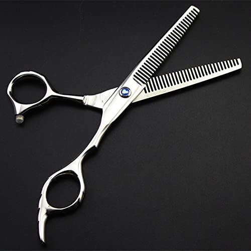 Tijeras de corte de pelo, Profesional Japón 440c 6 pulgadas doble adelgazamiento tijeras de pelo maquillaje corte de pelo tijeras calientes barbería