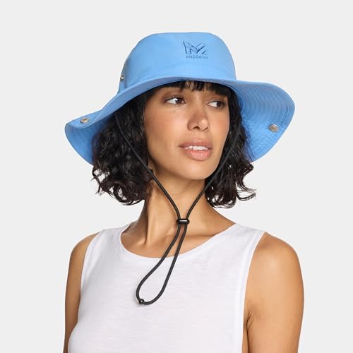 Image of MISSION Cooling Bucket Hat - Unisex Wide-Brim Hat for Men & Women - Lightweight, Foldable & Durable - Cools Up to 2 Hours