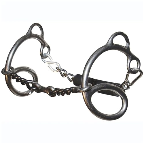 William Hunter Equestrian Flexi (Happy Mouth) Plastic Covered Continental Gag / 3 Ring Jointed Snaffle Bit Size: 5