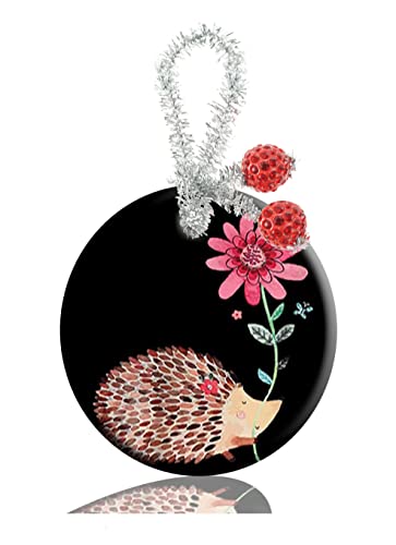 Porcelain Ornaments Christmas Ornament Hanging Ceramic Ornament Christmas Tree Personalise Custom Fashion Round Holidays Home Decor Cute Vintage Hedgehog Flower Porcelain Ornaments Christmas Ornament Hanging Ceramic Ornament Christmas Tree Personalise Custom Fashion Round Holidays Home Decor Cute Vintage Hedgehog Flower