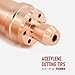 RX WELD 2-1-101 Acetylene Cutting Torch Tips, Fit V-Style Heavy Duty Torch - Pack of 2