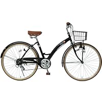 Amazon | シティサイクル 26インチ スチール シマノ製 6段変速 カゴ 