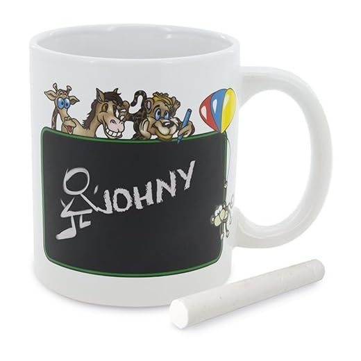 DISOK Lote de 36 Tazas Mug Pizarra Party - Incluye 1 Tiza - Medidas: 9,5 x 8 cm - Tazas Infantiles, Regalos Colegios, Fiestas Cumpleaños, Baratas, Tazas para Colorear