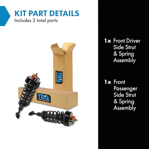 Image of TRQ Front Strut and Spring Assembly Set 2 Piece | For 2004-2005 Ford Explorer 04-05 Mercury Mountaineer