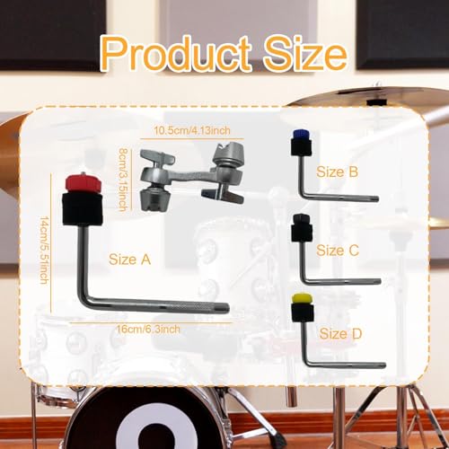 Clamp Extensor para Crash Cymbal Bassadoro miniatura 2