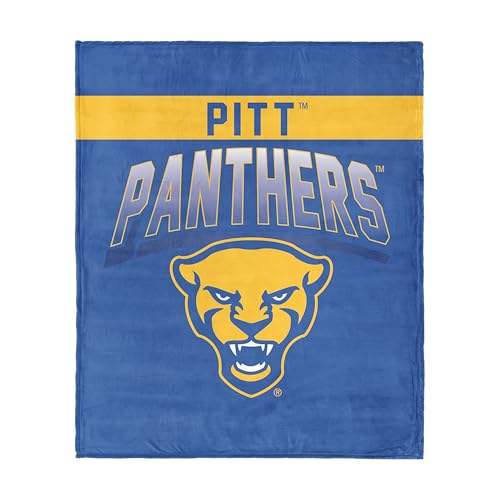 Northwest Pittsburgh Panthers NCAA Bevel Silk Touch Throw Blanket 50x60 inches