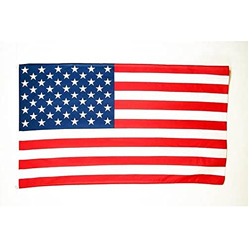 AZ FLAG - United States Flag - 2x3 Ft - Light Polyester Usa - Us - American Banner with Two Brass Eyelets - Fade Resistant - Vivid Colors - 2' x 3' Feet - 90x60 Cm