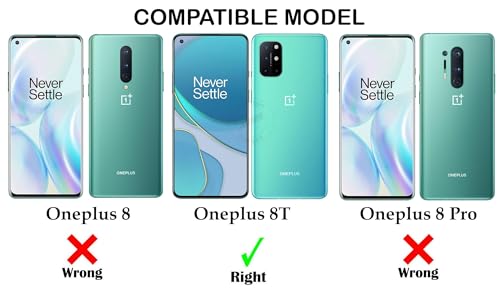 Image of Jkobi Lifetime Anti-Yellow MagSafe Compatible Clear Back Cover Case for OnePlus 8T (Sleek Hard Crystal | Shockproof and Camera Protection)