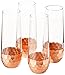 Fitz and Floyd Daphne Champagne Flutes, Copper