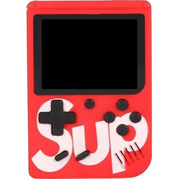 Mini Game Portátil 400 Jogos Tela LCD Saída AV - Entretenimento e Diversão (Vermelho)