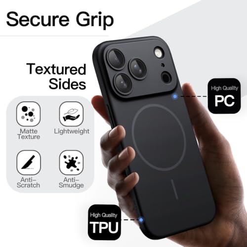 Image of JETech Magnetic Slim Cover Case for iPhone New Pro, Black