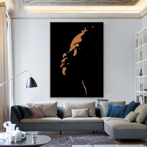 Art mural impression salon fierté noire pour décorer votre intérieur