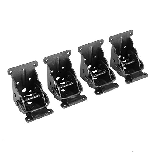 Eduuyvee 4 piezas juntas plegables marco de puerta con bisagra de seguridad para mesa de mesa y refuerzo – para piernas de mesa o mesa en la cocina