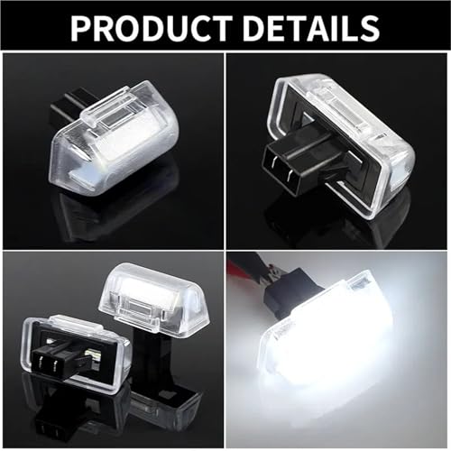 Luces de matrícula LED para pasar la ITV en Ford Transit MK4 MK5 MK6 MK7 y Connect 7